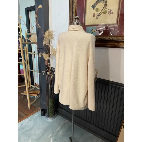 MASAI Copenhagen Cream Boucle Open Front Cardigan Sweater Women’s Medium - Picture 7 of 13